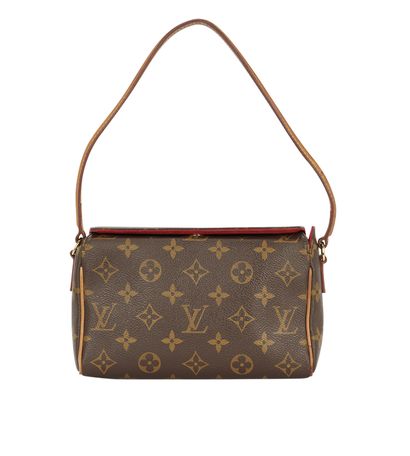 Recital Pochette, &pound;650, Handbags, Brown, Coated Canvas, Front view